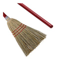 Boardwalk Corn/Fiber Brooms, Corn/Synthetic Fiber Bristles, 36" Overall Length, Gray/Natural, 12/Carton (BR10016)