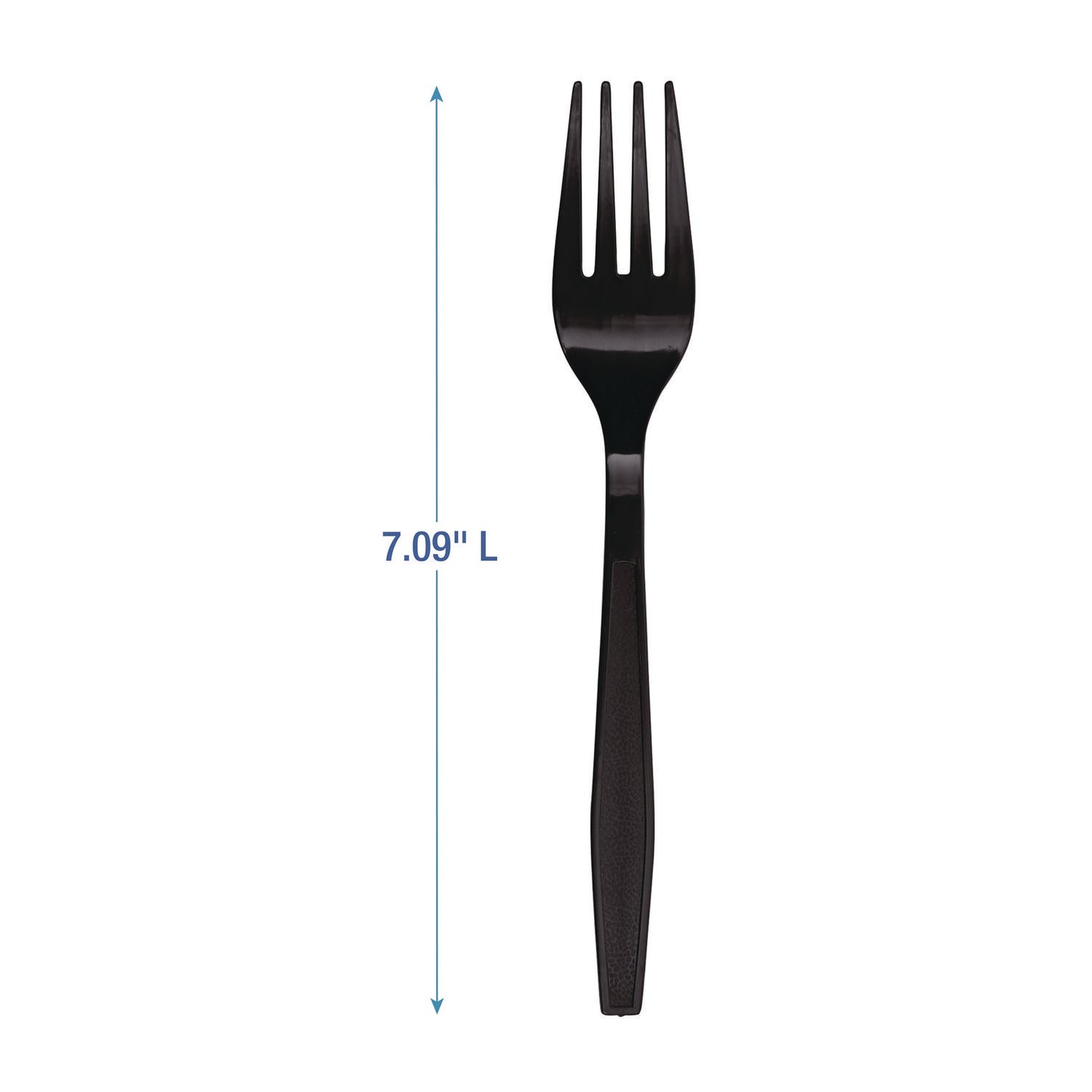 Boardwalk Heavyweight Polypropylene Cutlery, Fork, Black, 1000/Carton (FORKHWPPBLA)