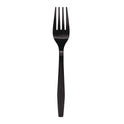 Boardwalk Heavyweight Polypropylene Cutlery, Fork, Black, 1000/Carton (FORKHWPPBLA)