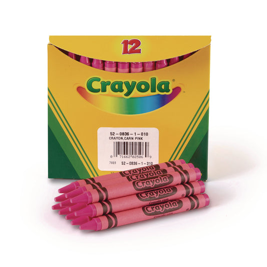 Crayola Bulk Crayons, Carnation Pink, 12/Box (520836010)