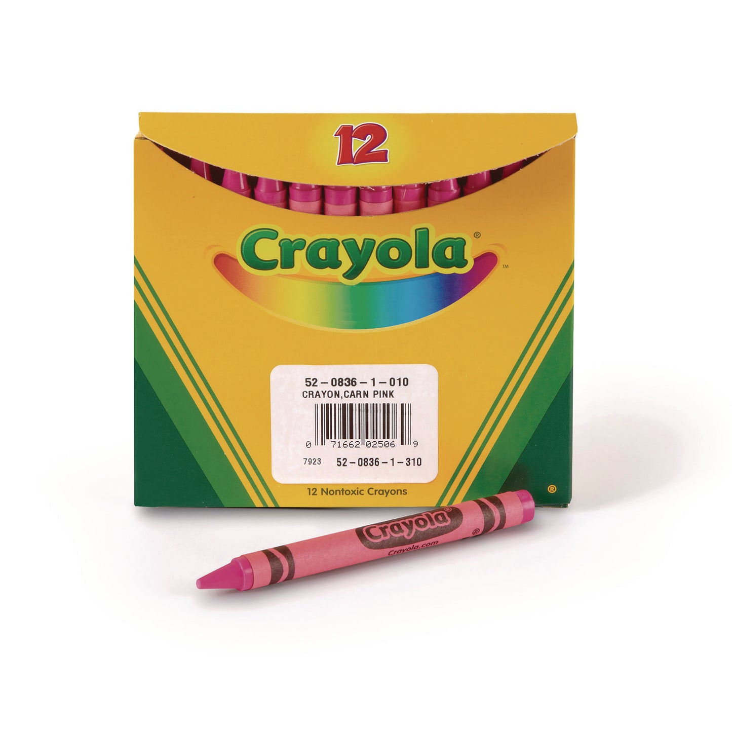 Crayola Bulk Crayons, Carnation Pink, 12/Box (520836010)