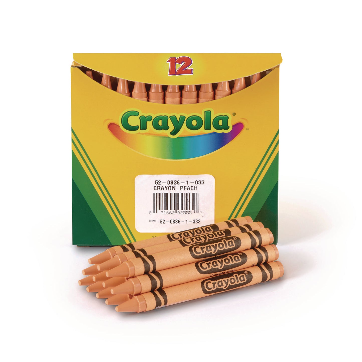 Crayola Bulk Crayons, Peach, 12/Box (520836033)