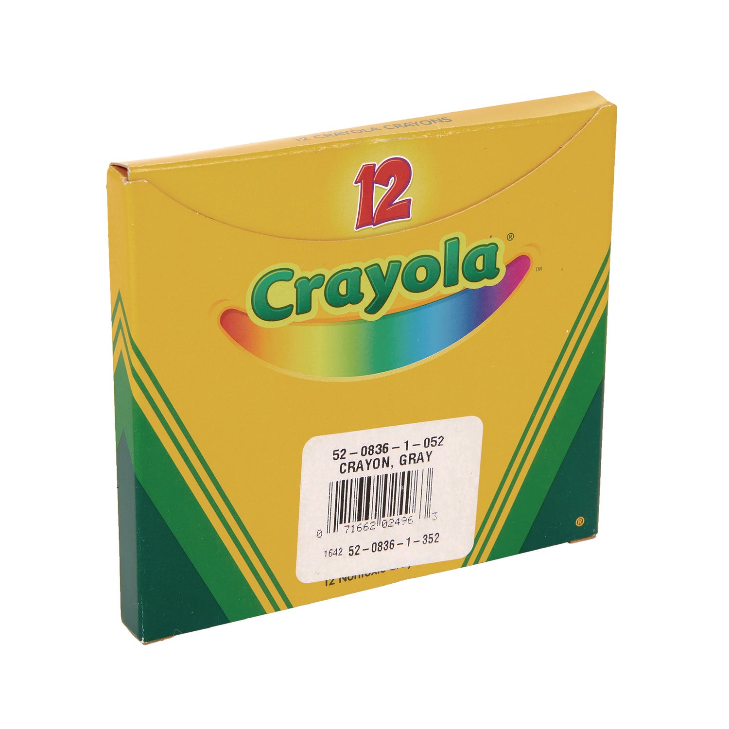 Crayola Bulkl Crayons, Gray, 12/Box (520836052)