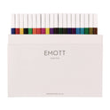 uni-ball EMOTT ever fine Porous Point Pen, Stick, Fine 0.4 mm, Assorted Ink Colors, White Barrel, 40/Pack (24839)