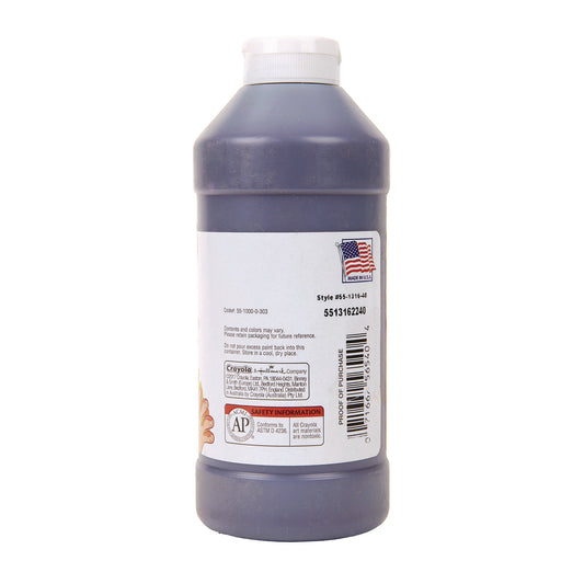 Crayola Washable Paint, Violet, 16 oz Bottle (542016040)