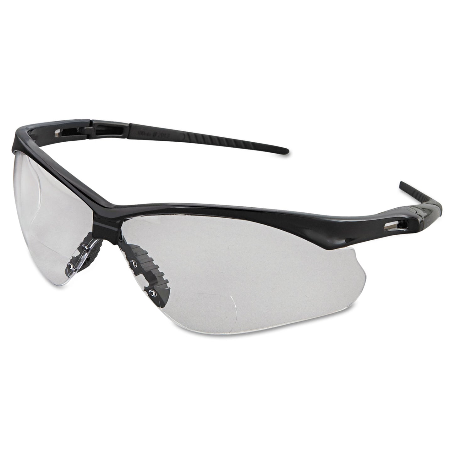 KleenGuard V60 Nemesis Rx Reader Safety Glasses, Black Frame, Clear Lens, +2.0 Diopter Strength (28624)