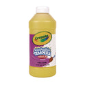 Crayola Artista II Washable Tempera Paint, Yellow, 16 oz Bottle (543115034)