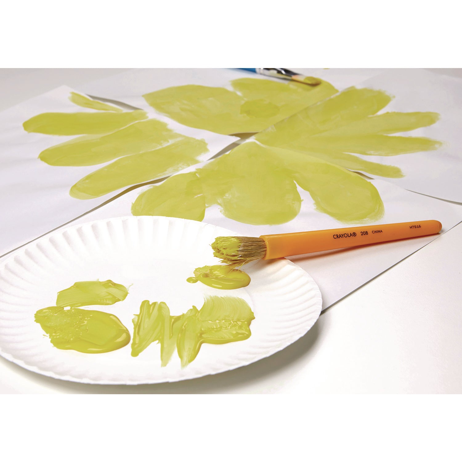 Crayola Artista II Washable Tempera Paint, Yellow, 16 oz Bottle (543115034)