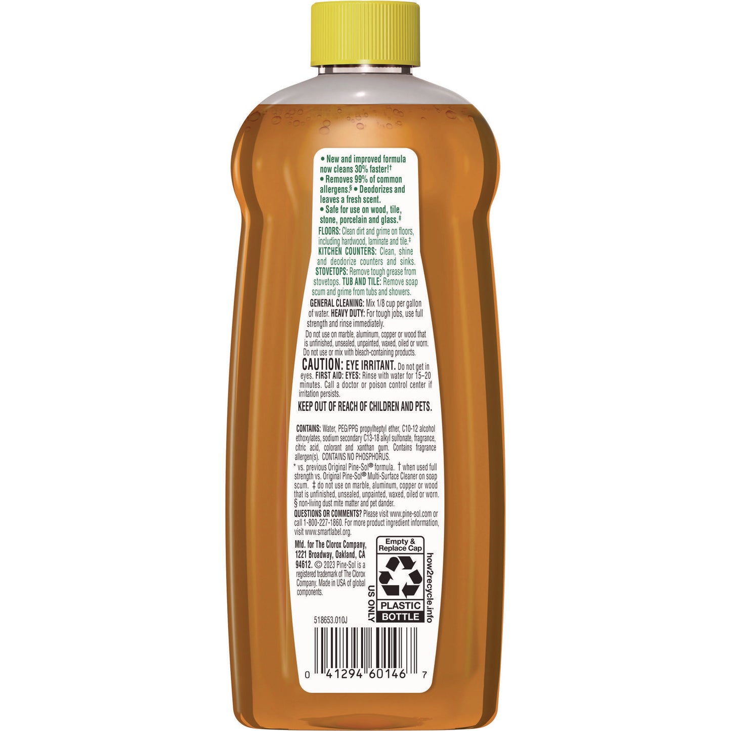 Pine-Sol Multi-Surface Cleaner Disinfectant Concentrated, Pine Scent, 14 oz Bottle (60146EA)