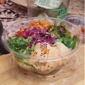 Eco-Products Renewable and Compostable Salad Bowls with Lids, 32 oz, Clear, Plastic, 50/Pack, 3 Packs/Carton (EPSB32)