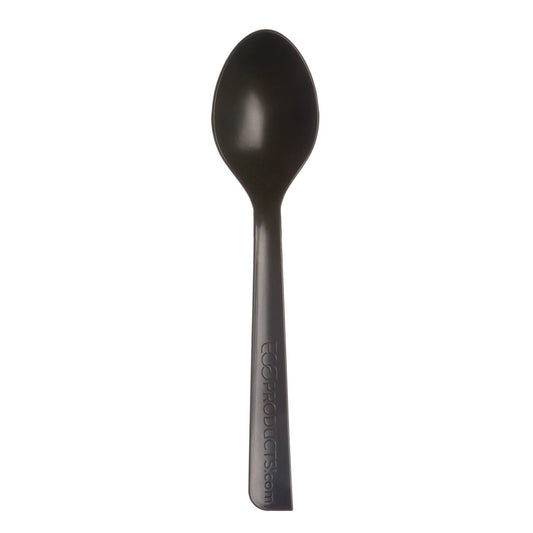 Eco-Products 100% Recycled Content Cutlery, Spoon, 6", Black, 50/Pack, 20 Pack/Carton (EPS113)