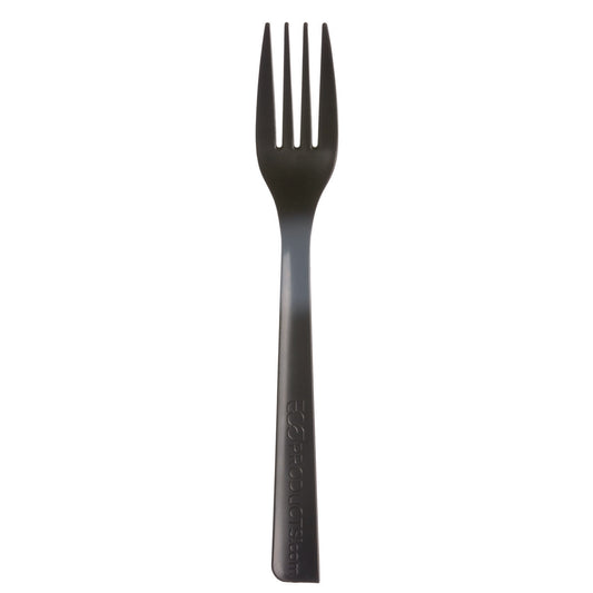 Eco-Products 100% Recycled Content Cutlery, Fork, 6", Black, 50/Pack, 20 Pack/Carton (EPS112)