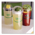 Eco-Products GreenStripe Cold Cup Dome Lids, With Hole, Fits 9oz to 24oz Cups, Clear, 100/Pack, 10 Packs/Carton (EPDLCC)