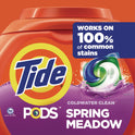 Tide PODS Laundry Detergent, Spring Meadow, 66 oz Tub, 76 Pacs/Tub (09166EA)