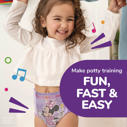 Huggies Pull-Ups Learning Designs Potty Training Pants for Girls, 2T-3T, 16 lbs to 34 lbs, 94/Carton (45268)