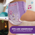 Huggies Pull Ups Learning Designs Potty Training Pants for Girls, Size 6, 4T-5T, 38 lbs to 50 lbs, 74/Carton (45272)