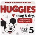 Huggies Snug and Dry Diapers, Size 5, 27+ lbs, 132/Carton (51517)