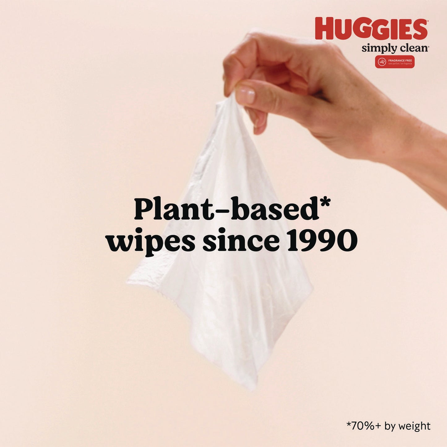 Huggies Simply Clean Fragrance Free Baby Wipes, 64/Pack, 11 Packs/Carton (53611)