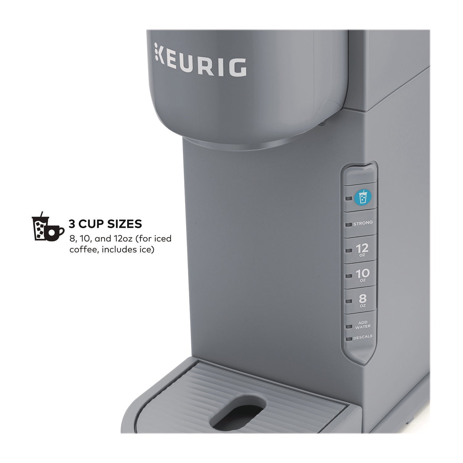 Keurig K-Iced Single Serve Coffee Maker, Arctic Gray (5000371871)