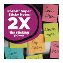 Post-it Note Pads in Summer Joy Collection, 4" x 4", Note Ruled, 90 Sheets/Pad, 4 Pads/Pack (6754SSJOY)