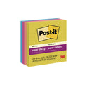 Post-it Note Pads in Summer Joy Collection, 4" x 4", Note Ruled, 90 Sheets/Pad, 4 Pads/Pack (6754SSJOY)