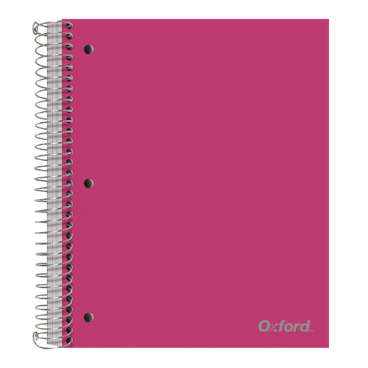 Oxford Three-Subject Notebook, 3 Subject, College Rule, Randomly Assorted Cover Color, (150) 11 x 9 Sheets (10586)