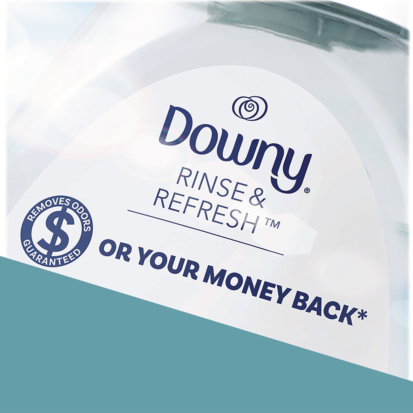 Downy Rinse and Refresh Liquid Fabric Softener, Cool Cotton Scent, 48 oz Bottle (3700091446)