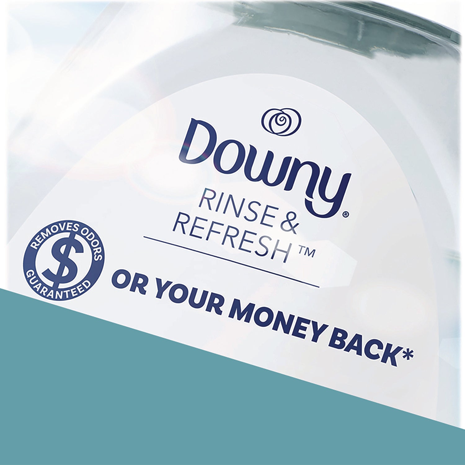 Downy Rinse and Refresh Liquid Fabric Softener, Cool Cotton Scent, 48 oz Bottle (3700091446)