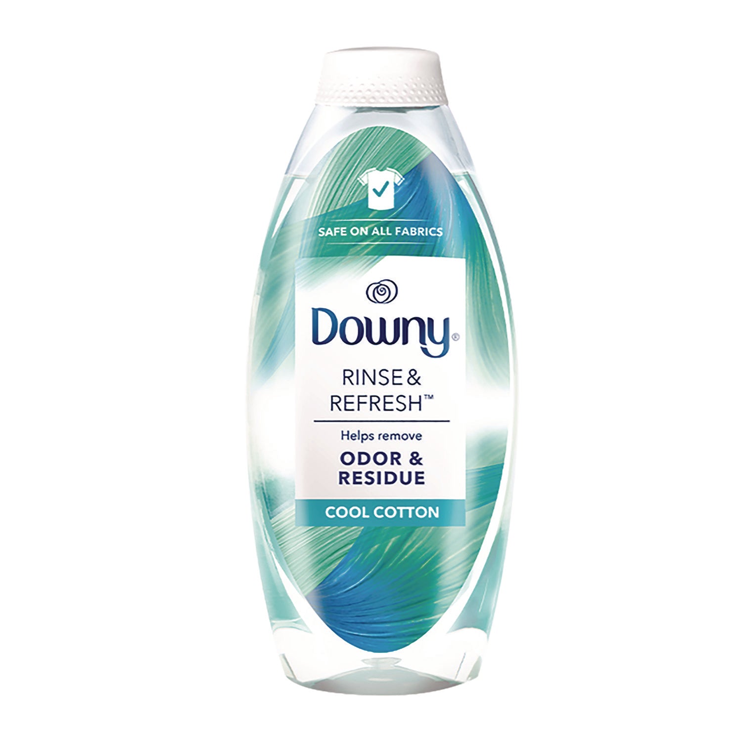 Downy Rinse and Refresh Liquid Fabric Softener, Cool Cotton Scent, 48 oz Bottle (3700091446)