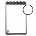 Rocketbook Mini Notepad, Black Cover, Dot Grid Rule, 3 x 5.5, White, 48 Sheets (EVRMRCCCEFR)