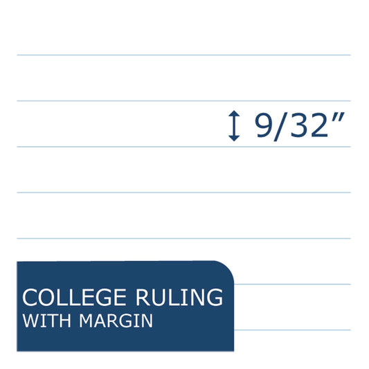 Roaring Spring Lefty Notebook, 1 Subject, College Rule, Randomly Asst Cover Color, (200) 11 x 8.5 Sheets (11096)