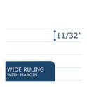 Roaring Spring Lefty Notebook, 1-Subject, Wide/Legal Rule, Assorted Cover Colors, (100) 10.5 x 8.5 Sheets (13505)