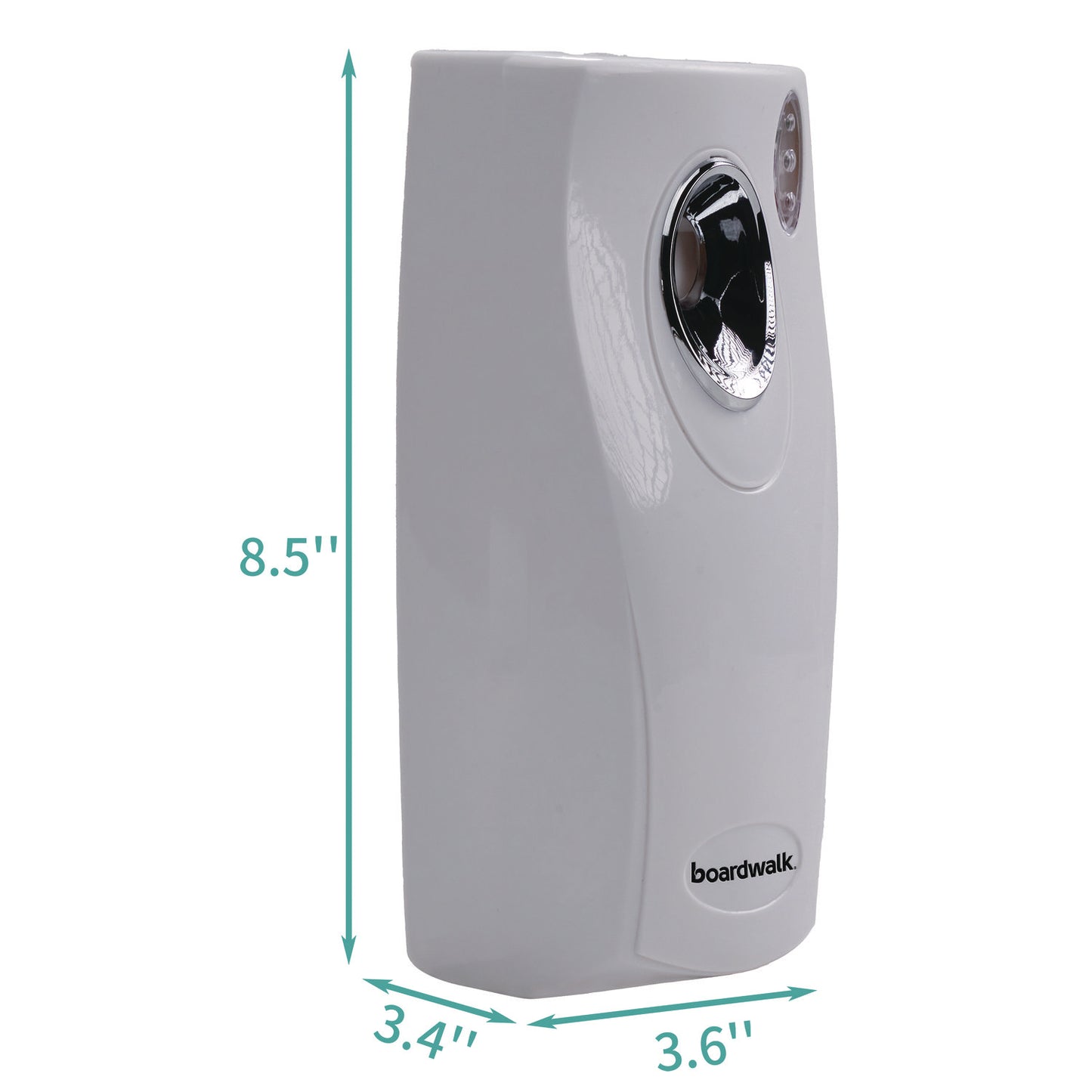 Boardwalk Classic Metered Air Freshener Dispenser, 4" x 3" x 9.5", White (908)