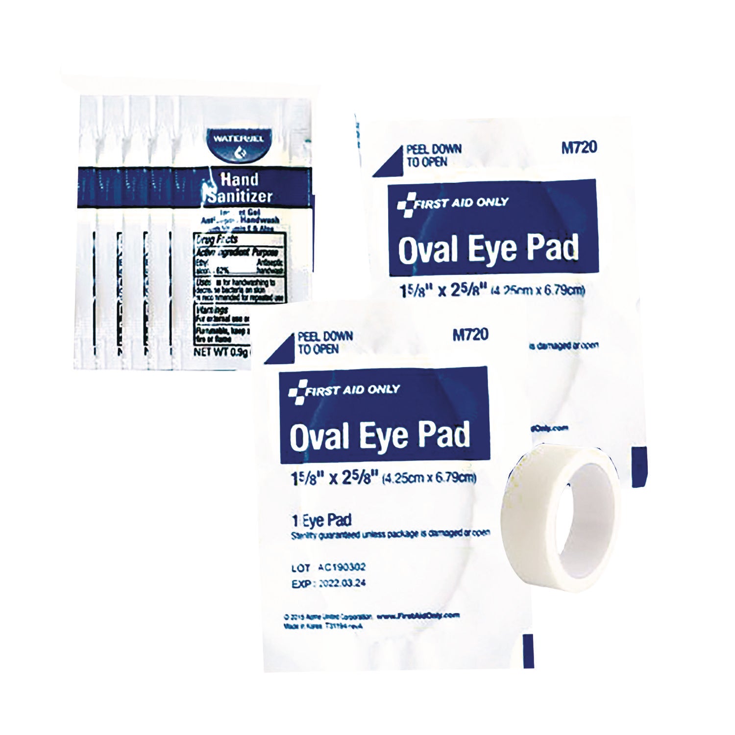 First Aid Only Eye Care Treatment Pack, 10 Pieces, Resealable Plastic Bag (91168)
