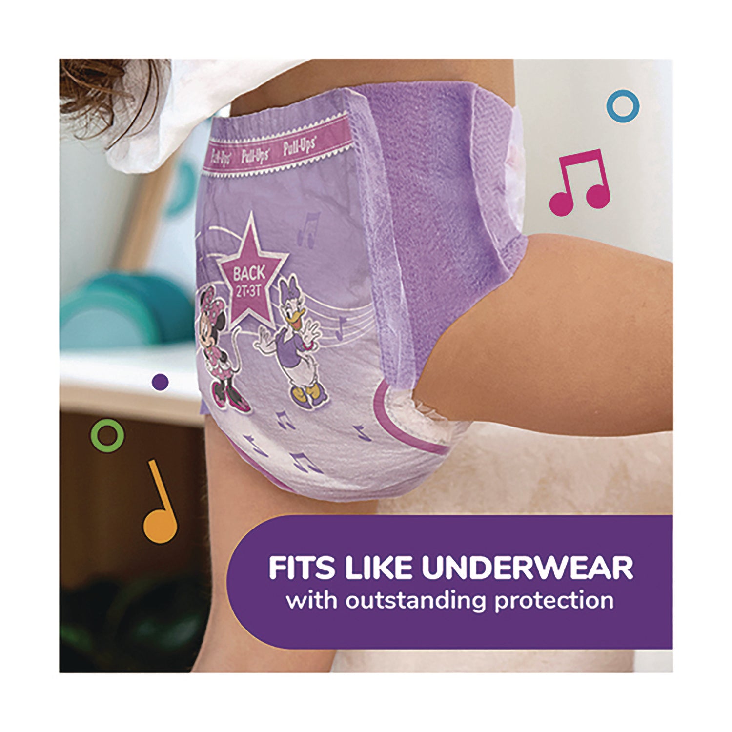 Huggies Pull-Ups Learning Designs Potty Training Pants for Girls, 2T-3T, 16 lbs to 34 lbs, 94/Carton (45268)