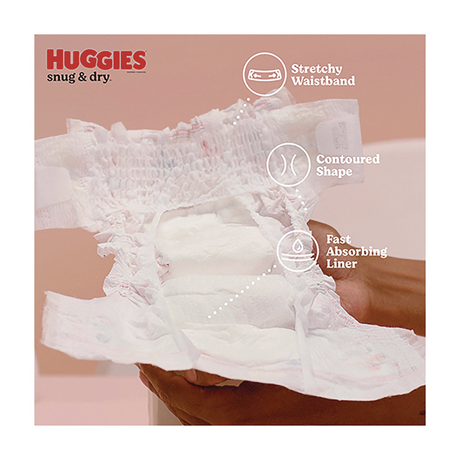 Huggies Snug and Dry Diapers, Size 5, 27+ lbs, 132/Carton (51517)