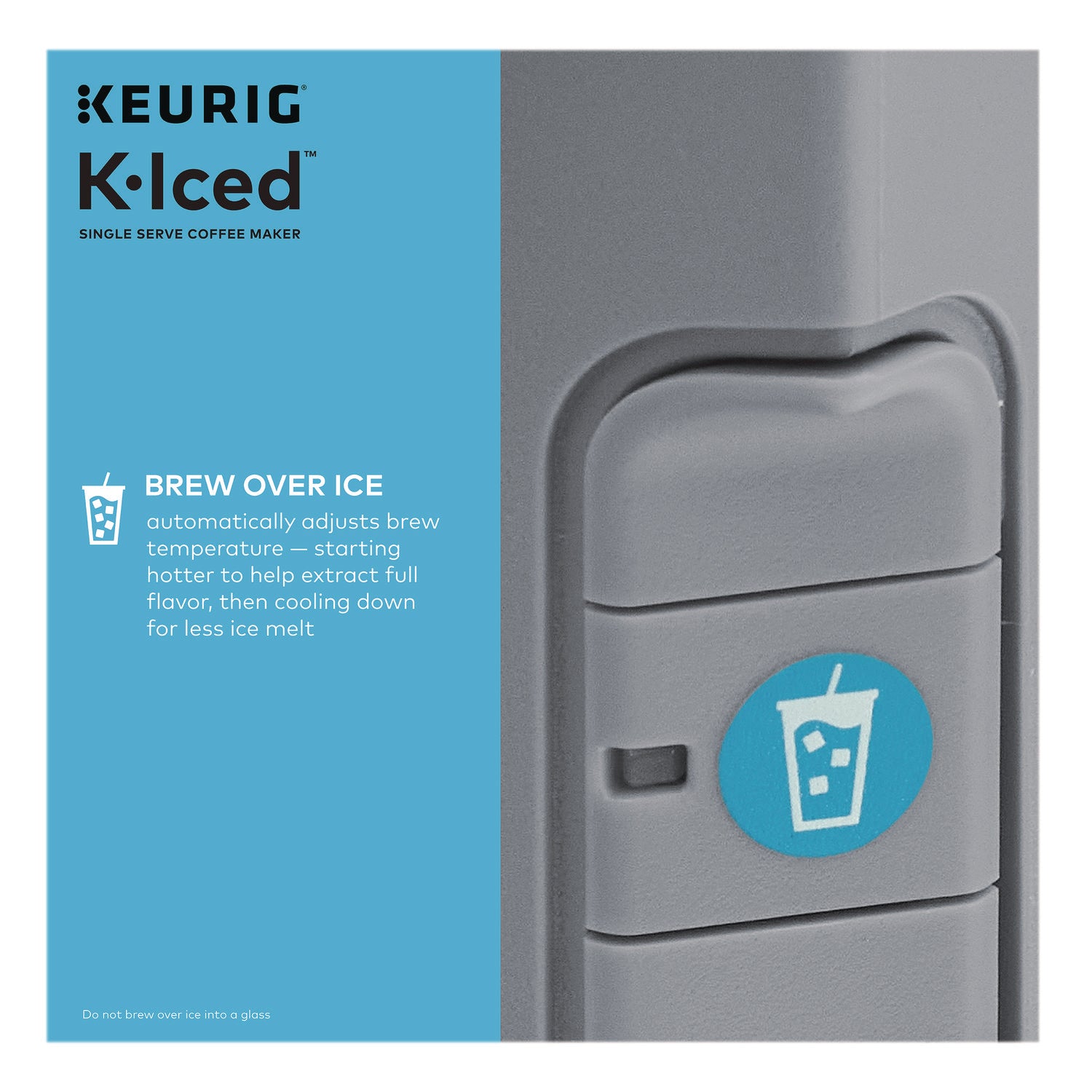 Keurig K-Iced Single Serve Coffee Maker, Arctic Gray (5000371871)