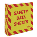 Avery Heavy-Duty Preprinted Safety Data Sheet Binder, 3 Rings, 3" Capacity, 11 x 8.5, Yellow/Red (18952)