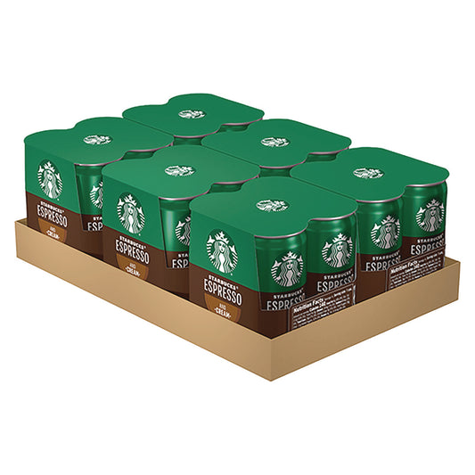 Starbucks Cold Brew Coffee, Doubleshot Espresso and Cream, 6.5 oz Can, 24/Carton (PEP10451)