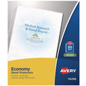 Avery Top-Load Sheet Protector, Economy Gauge, Letter, Semi-Clear, 50/Box (74098)