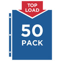 Avery Top-Load Sheet Protector, Economy Gauge, Letter, Semi-Clear, 50/Box (74098)