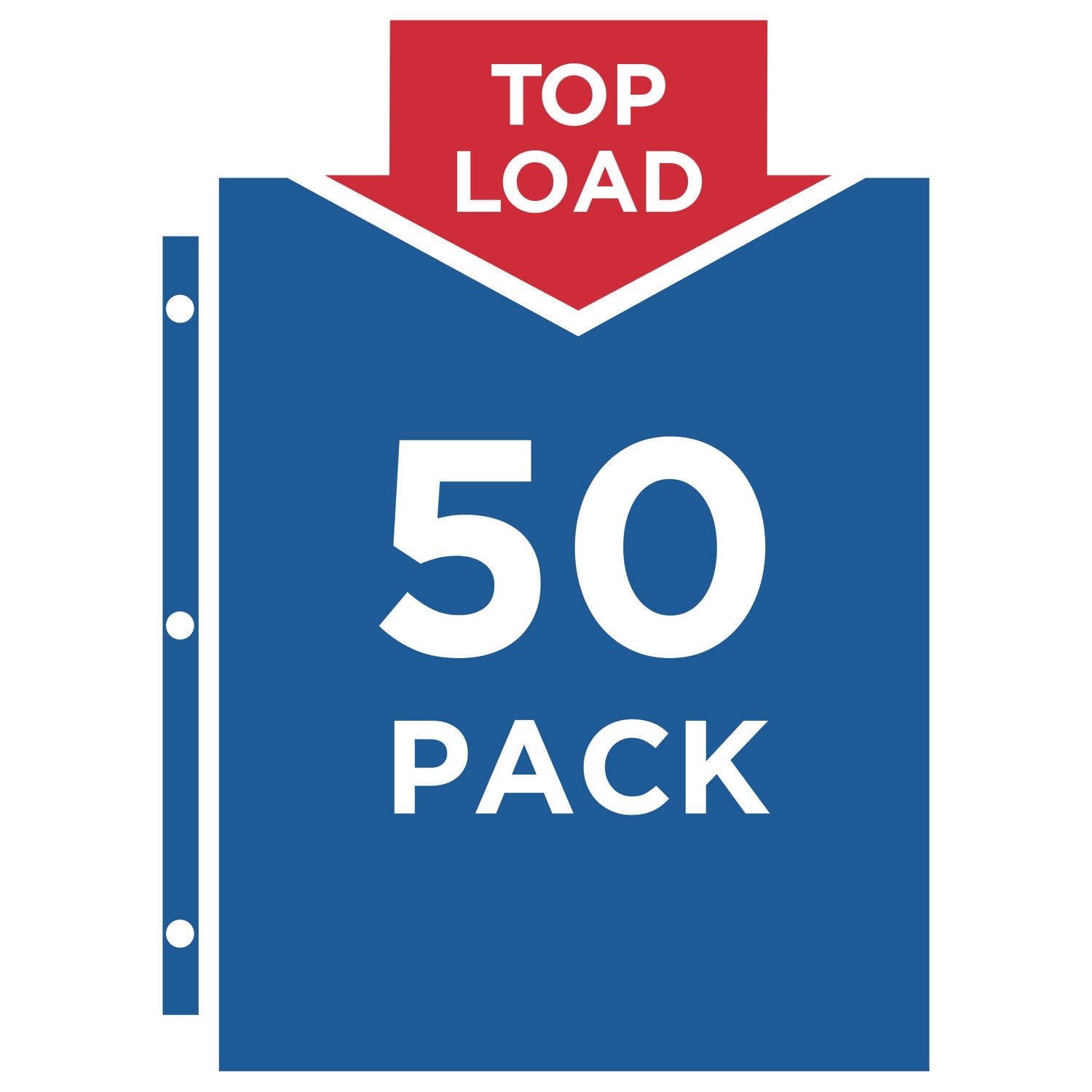 Avery Top-Load Sheet Protector, Economy Gauge, Letter, Semi-Clear, 50/Box (74098)