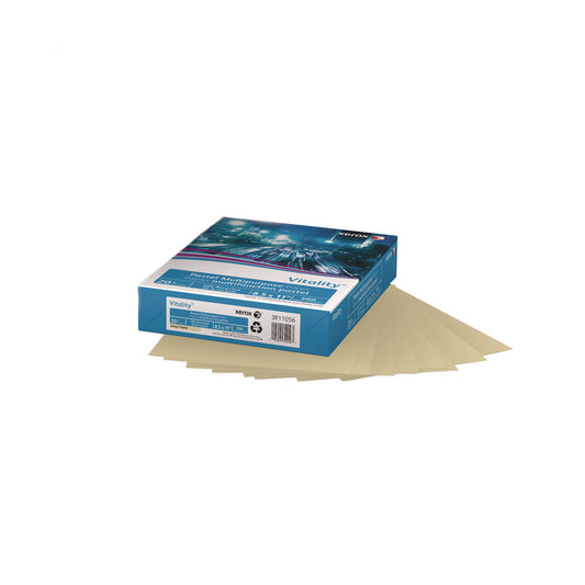 Xerox Multipurpose Pastel Colored Paper, 20 lb Bond Weight, 8.5 x 11, Ivory, 500/Ream (3R11056)