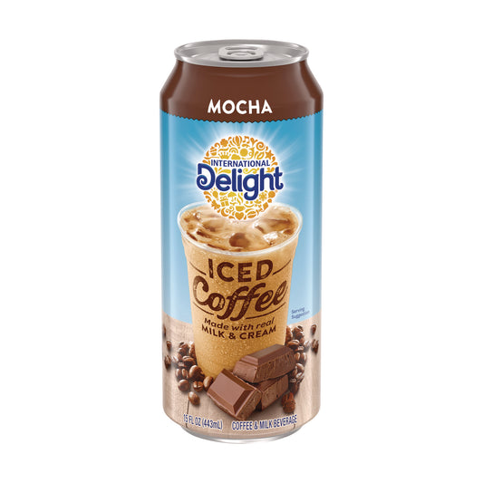 International Delight Iced Coffee, Mocha, 15 oz Can, 12/Carton (WWI07818)