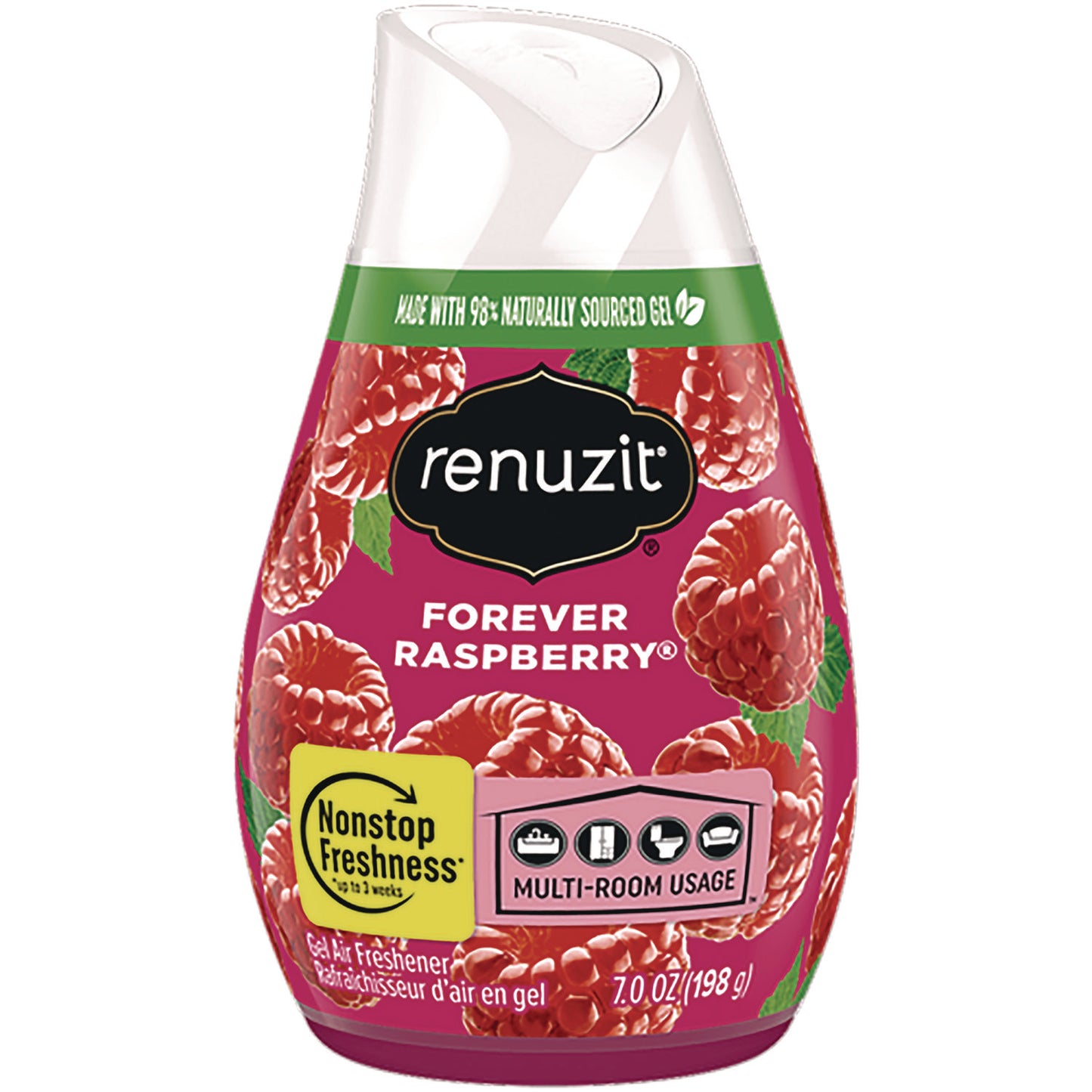 Renuzit Adjustables Air Freshener, Forever Raspberry, 7 oz Solid, 12/Carton (43111CT)