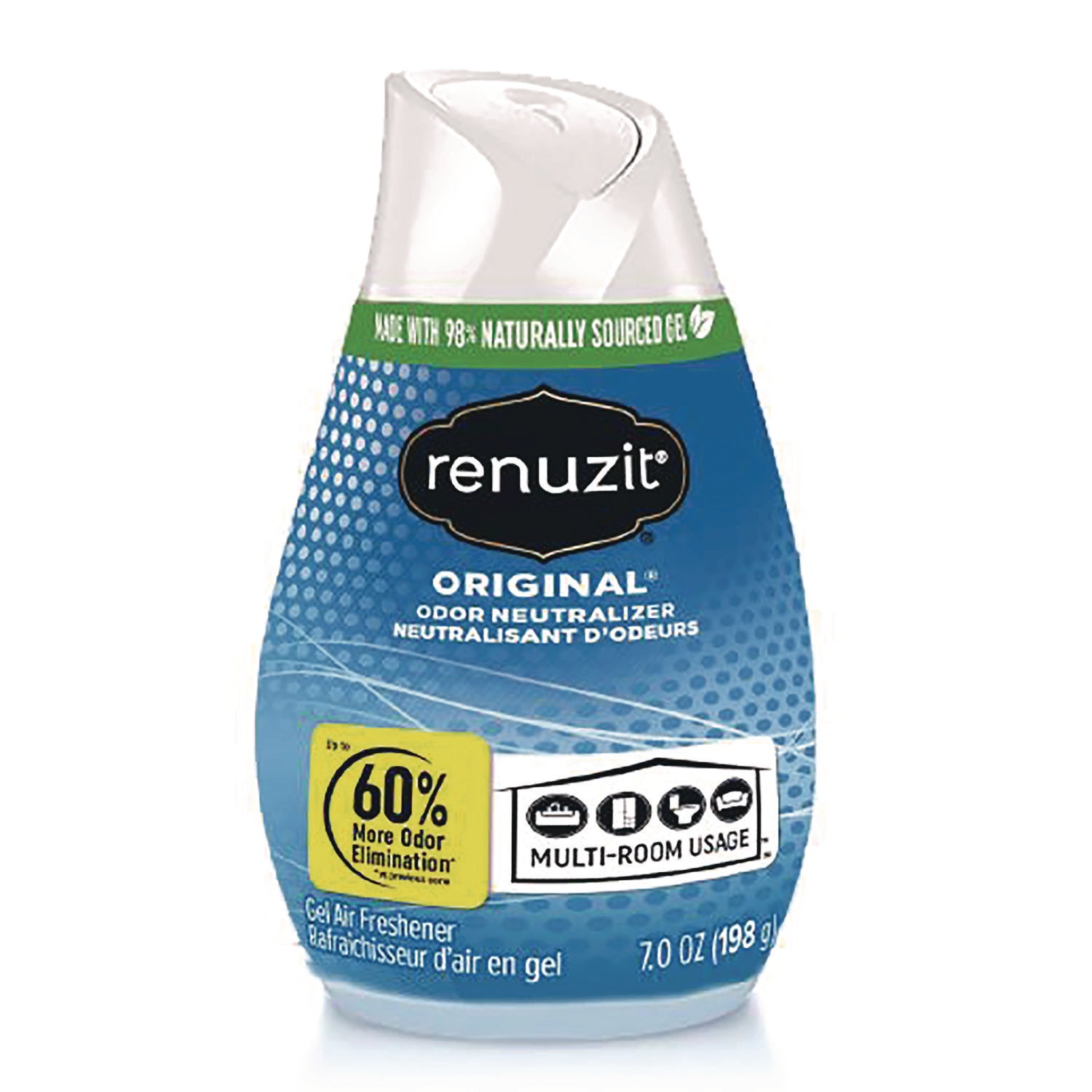 Renuzit Adjustables Air Freshener, Original Scent, 7 oz Solid, 12/Carton (63133CT)