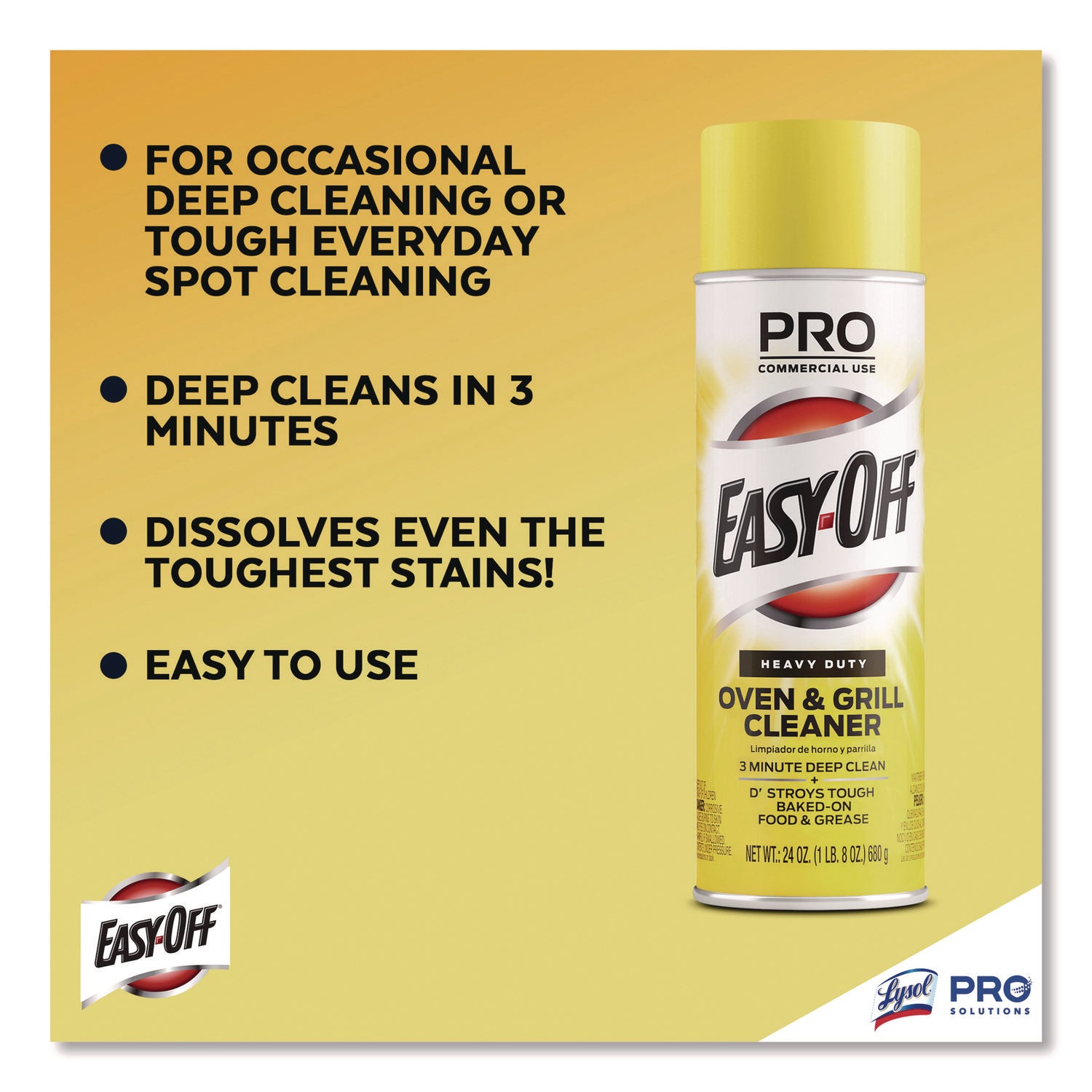 EASY-OFF Oven and Grill Cleaner, Unscented, 24 oz Aerosol Spray (85261EA)