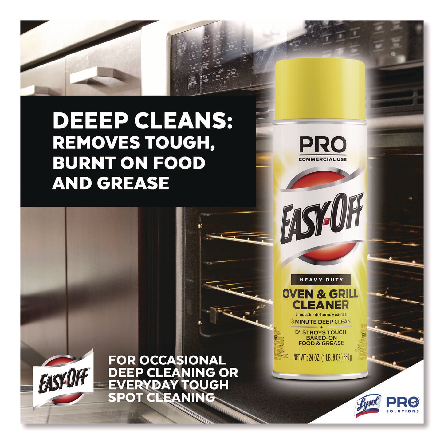 EASY-OFF Oven and Grill Cleaner, 24 oz Aerosol, 6/Carton (85261)