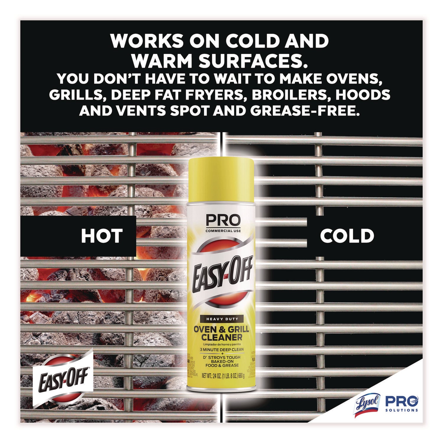 EASY-OFF Oven and Grill Cleaner, 24 oz Aerosol, 6/Carton (85261)