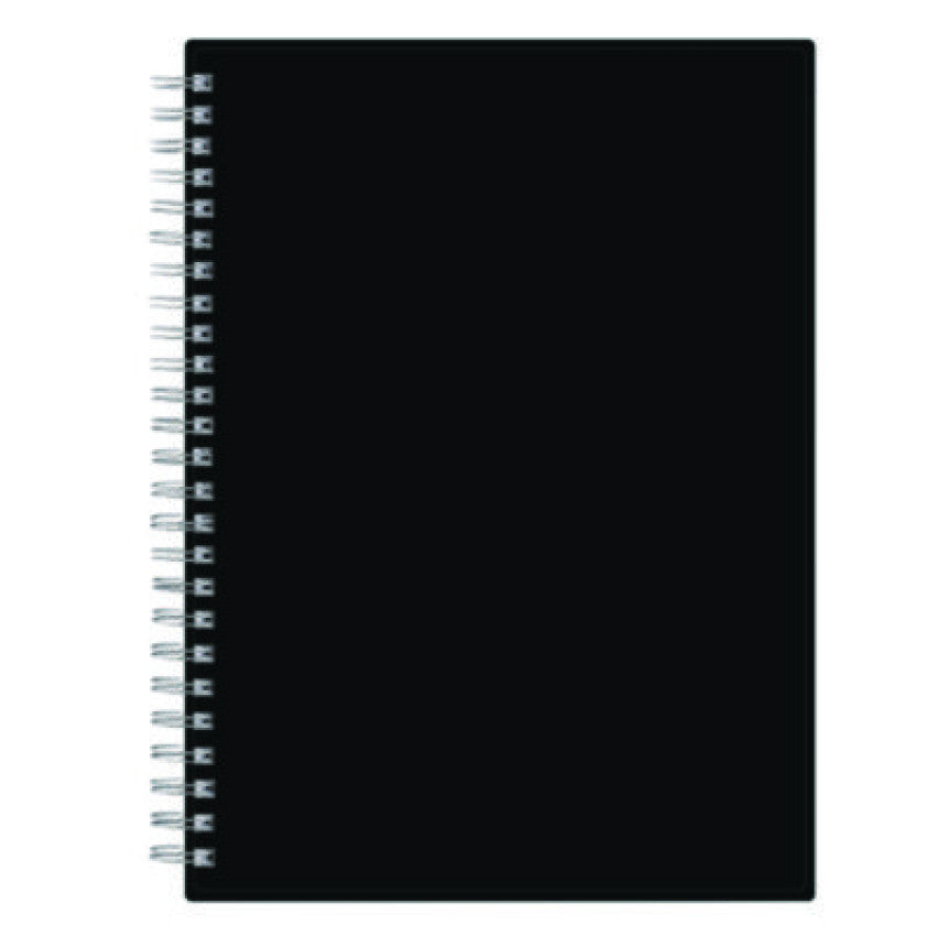 Blue Sky Enterprise Weekly/Monthly Notes Planner, 8.63" x 5.88", Black Cover, 12-Month (Jan to Dec): 2025 (131793)